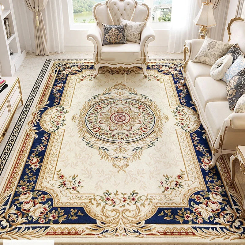 Axyaa Retro Palace Soft Carpet - Modern Living Room Bed Area Rug