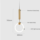 Axyaa Gold Ring Pendant Lights for Stylish Indoor Lighting