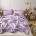 Axyaa Korean Ruffles Princess Quilt Set | High Quality Soft Skin-friendly Summer Comforter