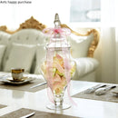 Axya Clear Glass Candy Jar Wedding Display Decorative Storage Bottle