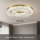 Axyaa Golden Gloss Chandelier: Luxurious Round Copper Chandelier for Home Decor