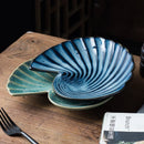 Axyaa Shell Plate - Ceramic Conch Plate for Restaurants and B&B