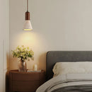 Axyaa Wood Yellow Travertine LED Pendant Lights for Living Room and Bedroom