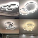 Axyaa Round Ring LED Ceiling Light Modern Minimalism Chandelier for Living Room