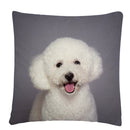 Axyaa Dog Art Print Polyester Cushion Cover for Home Sofa Car Decor