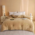 Axyaa Winter Quilt - Double-Sided Milk Fleece Embroidered Thickened Fleece Warm Quilt