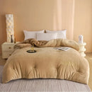 Axyaa Winter Quilt - Double-Sided Milk Fleece Embroidered Thickened Fleece Warm Quilt