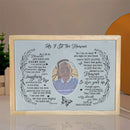 Axyaa Custom Photo Night Light Up Picture Frames for Unique In Memory Tribute