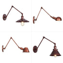 Axyaa Industrial Iron Long Arm LED Wall Sconce - E27 Socket