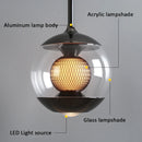 Axyaa 3D Glass Pendant Night Chandelier for Bedroom Living Dining Hallway Home Decor