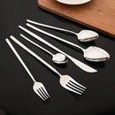 Axyaa Stainless Steel Cutlery Set - Fork Spoon Knife Dinnerware Flatware