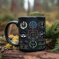 Axyaa Space Shuttle Fighter Console Ceramic Mug - Ideal Gift for Pilots