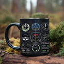 Axyaa Space Shuttle Fighter Console Ceramic Mug - Ideal Gift for Pilots