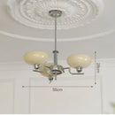 Axyaa Modern Glass Chandelier - Nordic Retro Design, Led Hanging Lamp