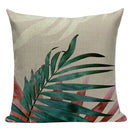 Axyaa Palm Leaves Cushion Cover - Home Decor Accent