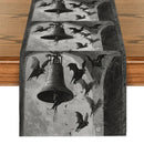 Axyaa Halloween Bat Table Runner for Kitchen Holiday Party Decor