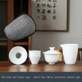 Axyaa Ceramic Travel Tea Set with One Pot & Four Cups
