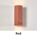 Axyaa Wabi Sabi Round Tube LED Wall Lamp 10W Retro Decor Sconce