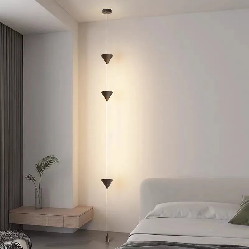 Axyaa Nordic Black Cone Pendant Light for Bedroom, Living Room, and Dining Room