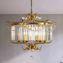 Axyaa Luxe Crystal Iron Art Chandelier for Living Dining Bedroom