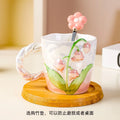 Axyaa Lily of The Valley 3D Flower Cup and Spoon Set