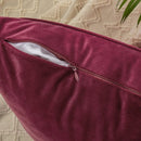 Axyaa Red Green Stripe Velvet Pillow Covers 30x50cm 45x45cm 50x50cm