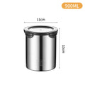 Axyaa Stainless Steel Food Sealed Can Large-capacity Storage Tank with Buckle