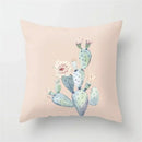 Tropical Cactus Summer Plants Pattern Cushion Cover for Axyaa Home Decor