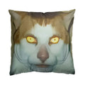 Axyaa Monday Left Me Broken Cat Mr. Peebles Throw Pillow Cover Square 45cm x 45cm