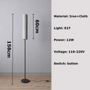 Axyaa Long Tube LED Floor Lamp for Modern Minimalist Living Room