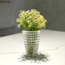 Axyaa Crystal Glass Vase Terrarium Hydroponics Flower Pot Home Decor