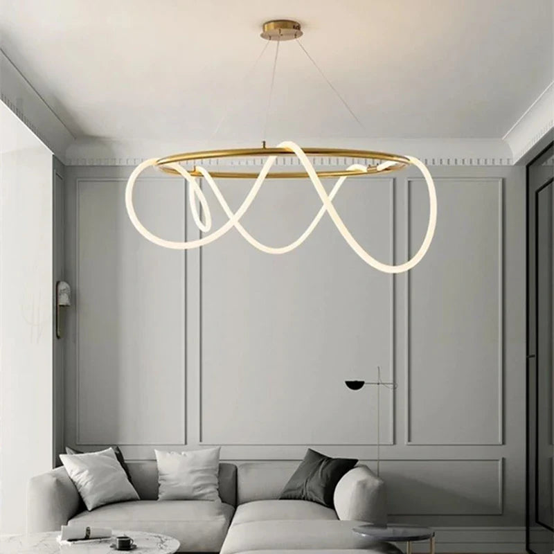 Axyaa Circular Musical Note Pendant Light