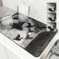 Axyaa Halloween Bat Church Bell Absorbent Drying Mat