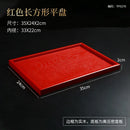 Axyaa Wooden Chinese Wedding Tray Set Home Decor Chopsticks Dry Tea Tray