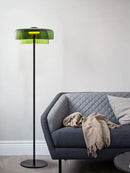 Axyaa Nordic Luxury Glass Floor Lamp LED 57" Tall Minimalist Standing Light