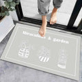 Axyaa Geometric Print Non-Slip Kitchen Rug: Bohemian Ethnic Style, Modern Design