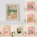 Frog Self Love Canvas Poster by Axyaa for Home Decor