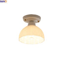Axyaa Ceramic LED Ceiling Light - Creamy White Nordic Indoor Lamp
