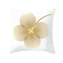 Axyaa Gold Plant Polyester Pillow Case for Home Decor
