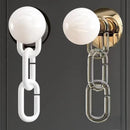 Nordic art glass chain wall lamp for restaurant and study by Axyaa.