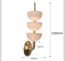 Axyaa Vintage French Marble Copper Wall Lamp