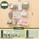 Axyaa Kawaii Dorm Wall Shelf | Study Storage Rack & Organizer - Adhesive Mounted