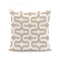 Axyaa Beige Geometric Lace Cushion Cover 45X45cm for Living Room Decor