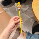 Axyaa Cute Bear Silicone Straw Caps - 7-8mm Reusable Dust-proof Topper for Tumbler