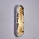 Axyaa Marble LED Wall Light: Luxe Gold Metal, Modern Style for Home, Office, or Restaurant