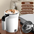 Axyaa Electric Self-Stirring Coffee Cup with Rechargeable Mixer Base