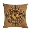 Axyaa Nautical Series Pillowcase for Home Sofa Living Room Decor