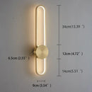 Axyaa Nordic LED Wall Sconce: Modern Luxury Indoor Lighting for Home Decor