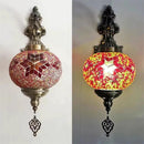 Axyaa Handcrafted Stained Glass Wall Lamp Art Deco Decor Globe Fixture