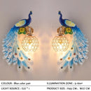 Axyaa Peacock Wall Lamp for Living Room Bedroom Sconce Light